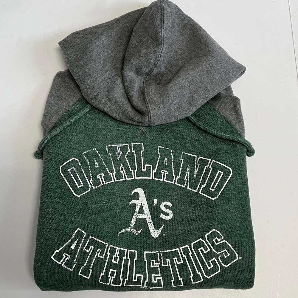 Oakland A's Green & Gray Pullover Hoodie - MLB Athletics